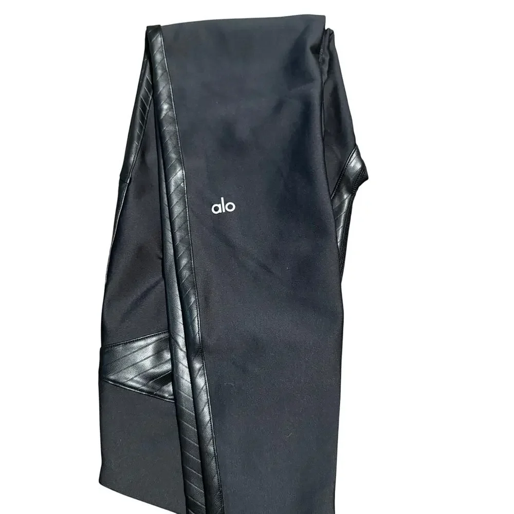 ALO Yoga Airlift Winter Warm High Waist Supermoto Legging, Medium